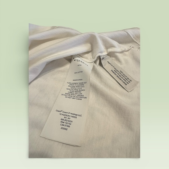 Coach Camo White Tee Unisex Medium 21 ptp - Picture 4 of 6